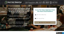 Desktop Screenshot of justeatsmarter.com